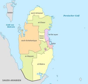 WK 2022 Qatar map